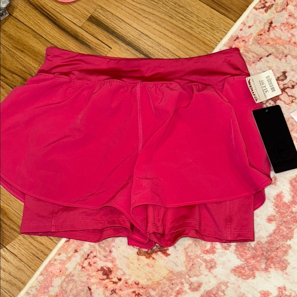 90 Degree By Reflex Hot Pink Athletic Shorts